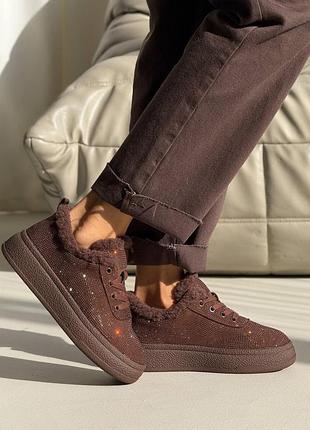 Кеды зимние с камушками