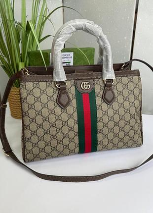 Стильна сумка принт брендова канвас