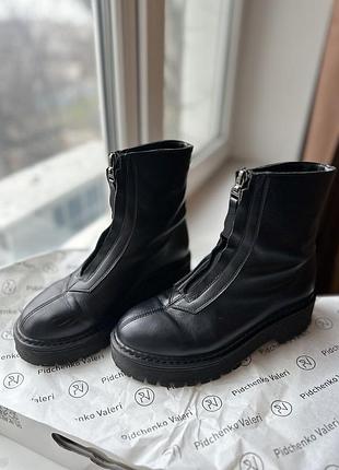 Шкіряні демісезонні черевики жіночі 37 розмір