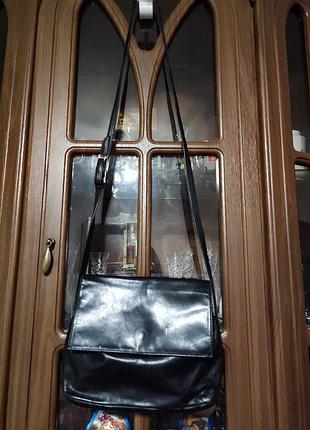 Кожаная сумка кросс боди