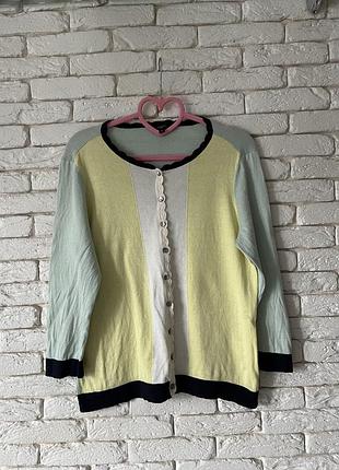 Кофточка на пуговицах шелк/хлопок разм 12/м-л идеал
