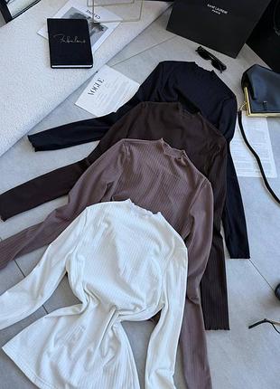 Гольф женский теплый рубчик