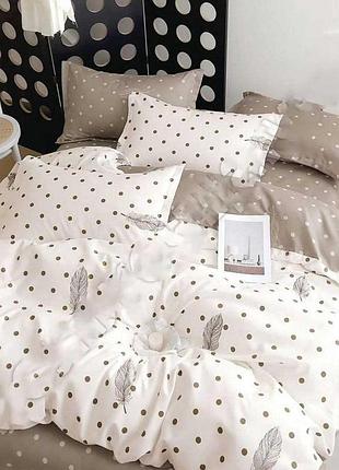 Теплое постельное белье фланель комплект 200*230, 70*70см