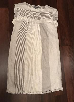 Gap  короткое платье лен-котон