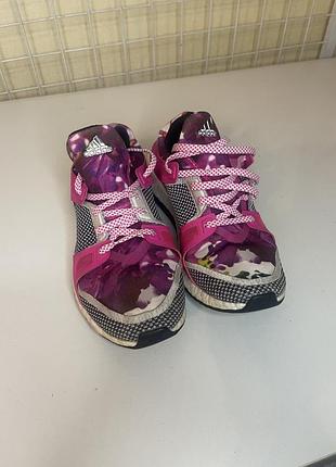Кроссовки adidas pure boost x tr floral рожевим квітковим принтом. 38 розмір