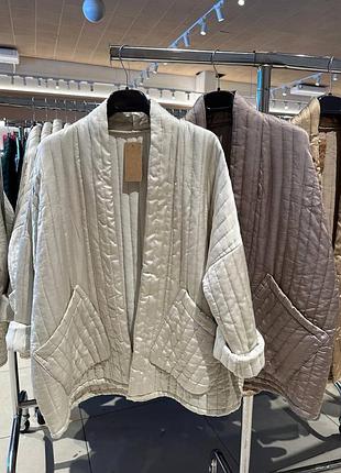 Куртка кимоно молочного цвета ог до 130см