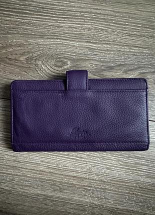 Шкіряний гаманець фіолетовий