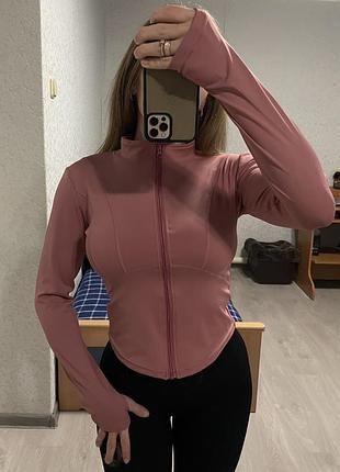 Спортивная кофта / зепка для спорта / рашгард / кофта на замке для фитнеса