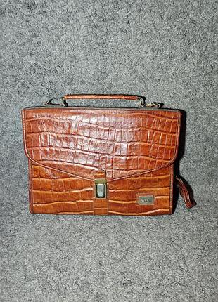 Элегантная винтажная сумка/портфель "feliciani"