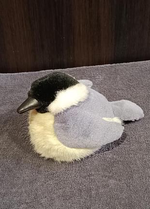 Птичка реалистичная, черноголовая гаичка, коллекционная,с озвучкой, k&m