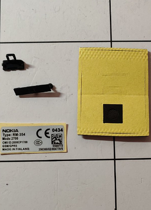 Заглушки прокладки комплект usb nokia 2700 classic