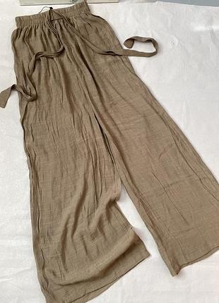 Брюки  широкі палаццо літні