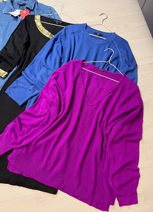 Фиолетовая оверсайз-кофточка