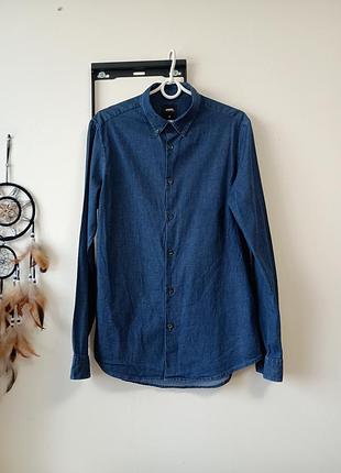 Мужская джинсовая рубашка burton размер м