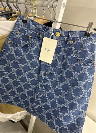 Стильна джинсова юбка люкс