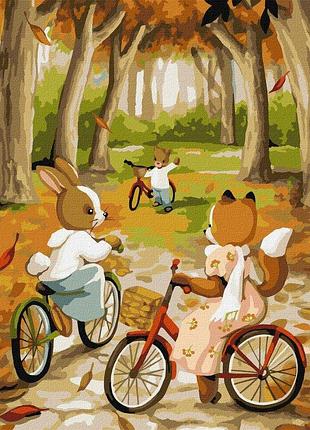 Картина по номерам "осенняя велопрогулка" 40х50см, термопакет kho6539 yargo