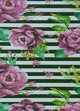 Набор для творчества алмазная картина лиловые розы strateg d0015 yargo