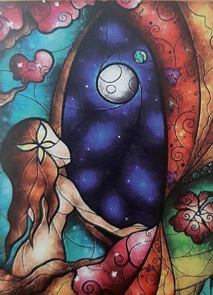 Алмазная мозаика флуоресцентная "первобытная природа" ag0024 yargo