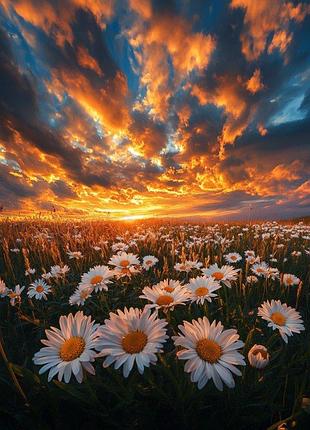 Алмазная мозаика "золотой закат", 30*40см, на рамке s20194 yargo