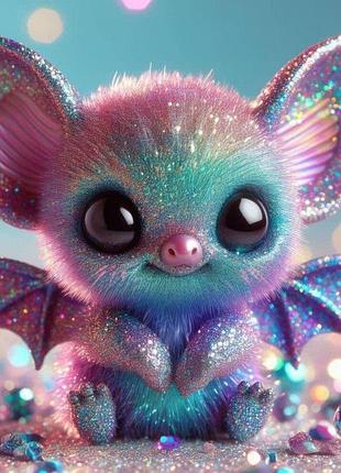 Алмазна мозаїка "мишка-чарівниця в блискітках" s10374 yargo