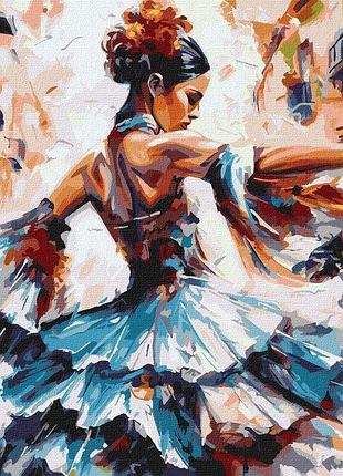 Картина по номерам "девушка в танце" 40х50см кно8442 yargo