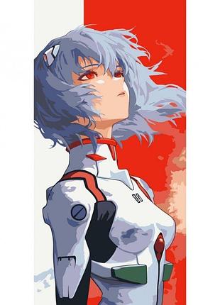 Картина по номерам "аянами рэй, евангелион" лак 40*80см 16128-ac yargo