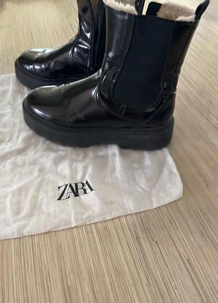 Чоботи zara демісезон/ зима 39р.