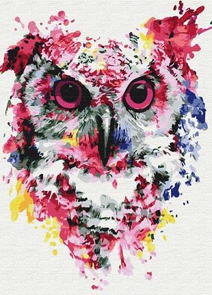 Картина за номерами "сова у фарбах" bs26136 yargo