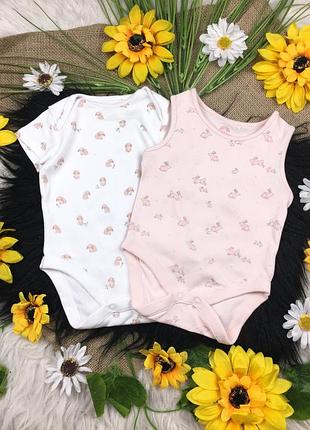 Бодіки на дівчинку 0-3 міс