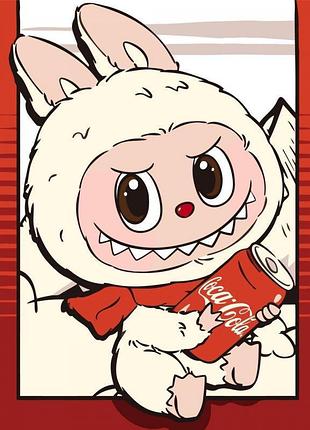 Картина за номерами аніме пухнасті монстрики лабубу з колом 40*50 см lw3503 yargo