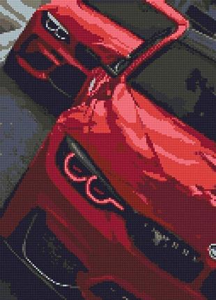 Алмазная мозаика красная бмв 40х50 см od3155 yargo