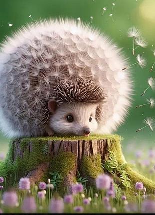 Алмазная мозаика "ёжик", 20*20см, на рамке s10338 yargo