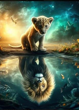 Алмазная мозаика "зеркало силы", 20*20см, на рамке s10354 yargo