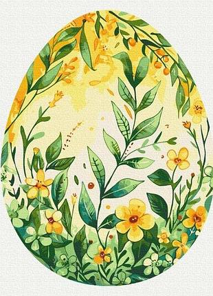 Преміум картина за номерами "квіткове яйце" 40х50см pbs53946/регiон-ii yargo
