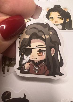 Глянцевые стикеры / наклейки блаженства небесного обладателя / heaven official's blessing (50шт набор)