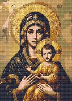 Алмазная мозаика икона божья матерь 40х50 см od3431 yargo