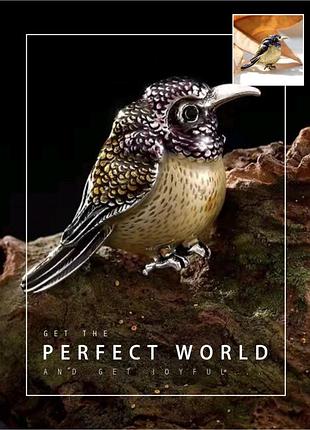 Гарна брошка пташка птаха птах ( красивая брошь 🐦 птичка птица птицы)