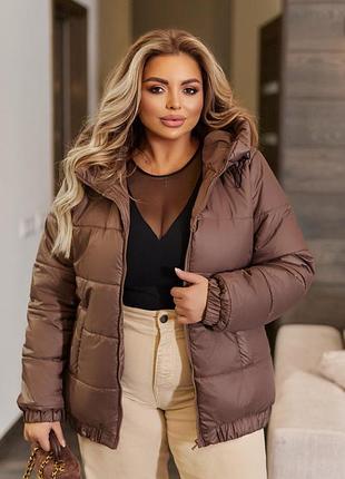 Женская куртка деми, демисезонная курточка с капюшоном,женская куртка на осень, осанка курточка с капюшоном и карманами