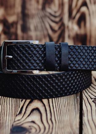 Чоловічий джинсовий шкіряний ремінь