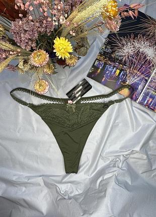 Трусики стринг тонг мереживо xxxl 3xl від hunkemoller malika four leaf clover