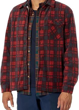 Тепла куртка сорочка флісова на шерпі unionbay s