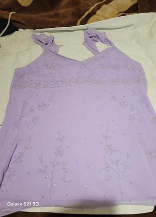 Блуза фиолетового цвета