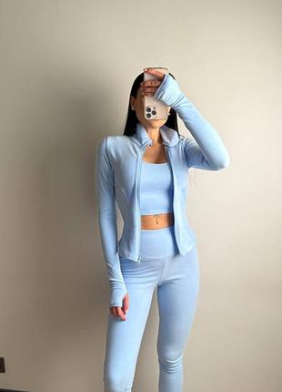 Жіночий теплий термокостюм термо комплект тепла термобілизна блакитний блакитна
