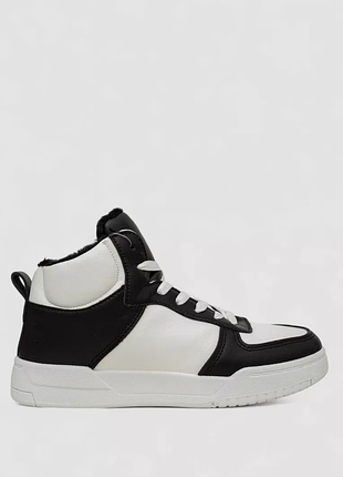 Кроссовки женские зимние на меху, цвет бело-черный, 248rad300