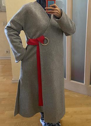 Пальто вовна сіре nuga studio