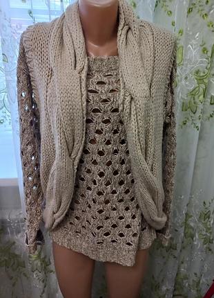 Жилетка вязанная