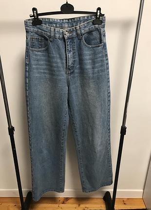 Щільні  широкі джинси