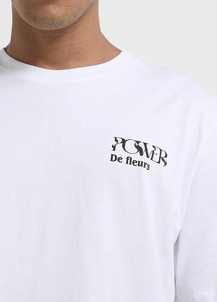 Футболка jack &amp; jones белый, принт на спине цветы 5