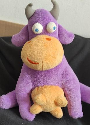 Корова мелкая мягкая игрушка из европы коровка мылка мягкая грушка с эвропы