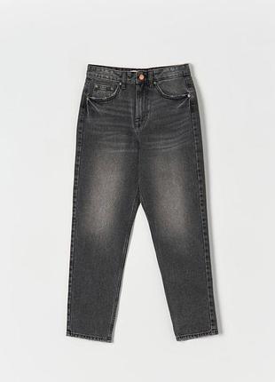 Джинси мом жіночі темно сірі 40